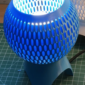 لامپ رومیزی گوی آبی L014